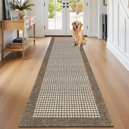 Hallway Runner Rug Heavy-Duty Durable Entryway Floor Mat with Non Slip Rubber Backing