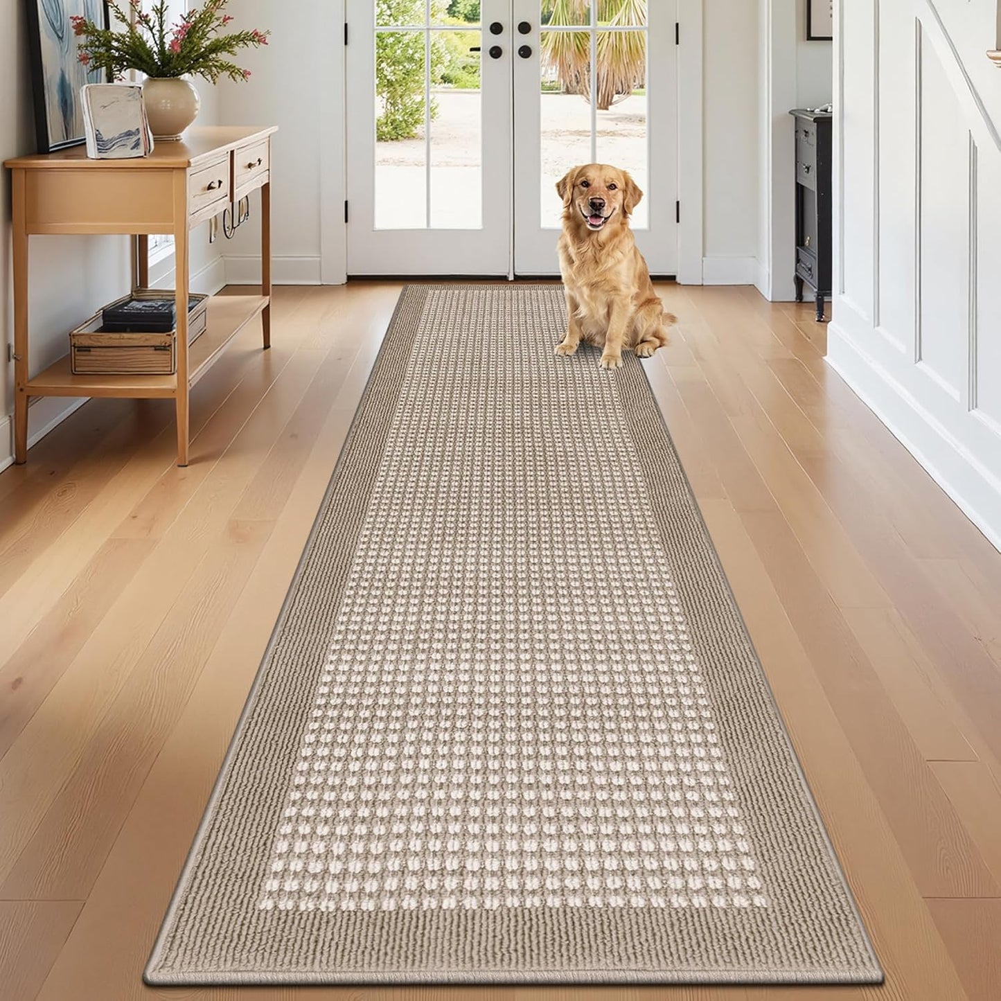 Hallway Runner Rug Heavy-Duty Durable Entryway Floor Mat with Non Slip Rubber Backing