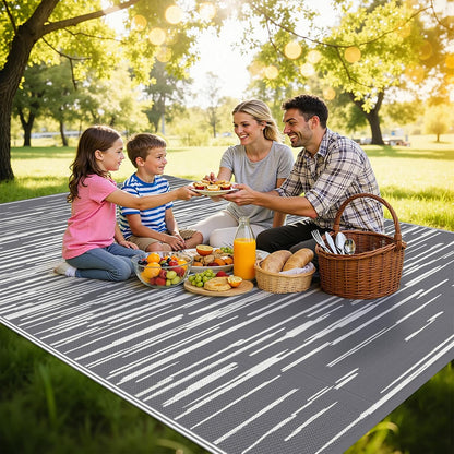 HEBE Outdoor Rug for Patios Clearance Waterproof Patio Mat Plastic Straw Rug Reversible RV Camping Tent Rug Outside Indoor Outdoor Area Rugs for RV,Deck,Beach,Balcony,Camper