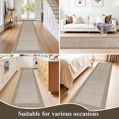 Hallway Runner Rug Heavy-Duty Durable Entryway Floor Mat with Non Slip Rubber Backing