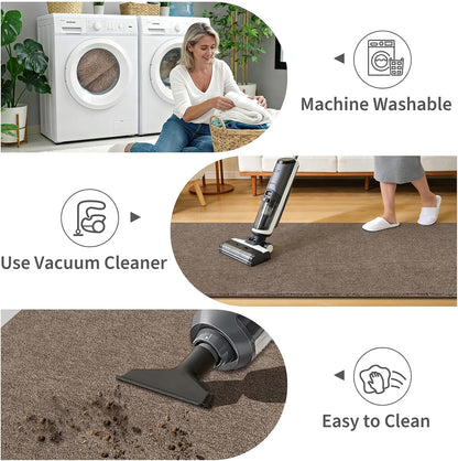HEBE Runner Rug for Hallway Non Slip Washable