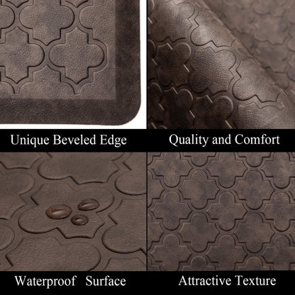 HEBE Kitchen Mat Cushioned Anti Fatigue Kitchen Floor Mat Runner Non Slip Kitchen Mats for Floor Waterproof Kitchen Rugs and Mats Comfort Mat for Standing Desk,Sink,Laundry