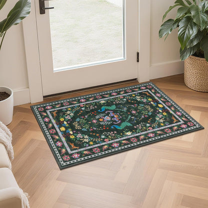 HEBE Machine Washable Non-Slip Kitchen Mat Farmhouse Kitchen Rugs Sets of 3 (20"x32"+20"x48"+20"x59")