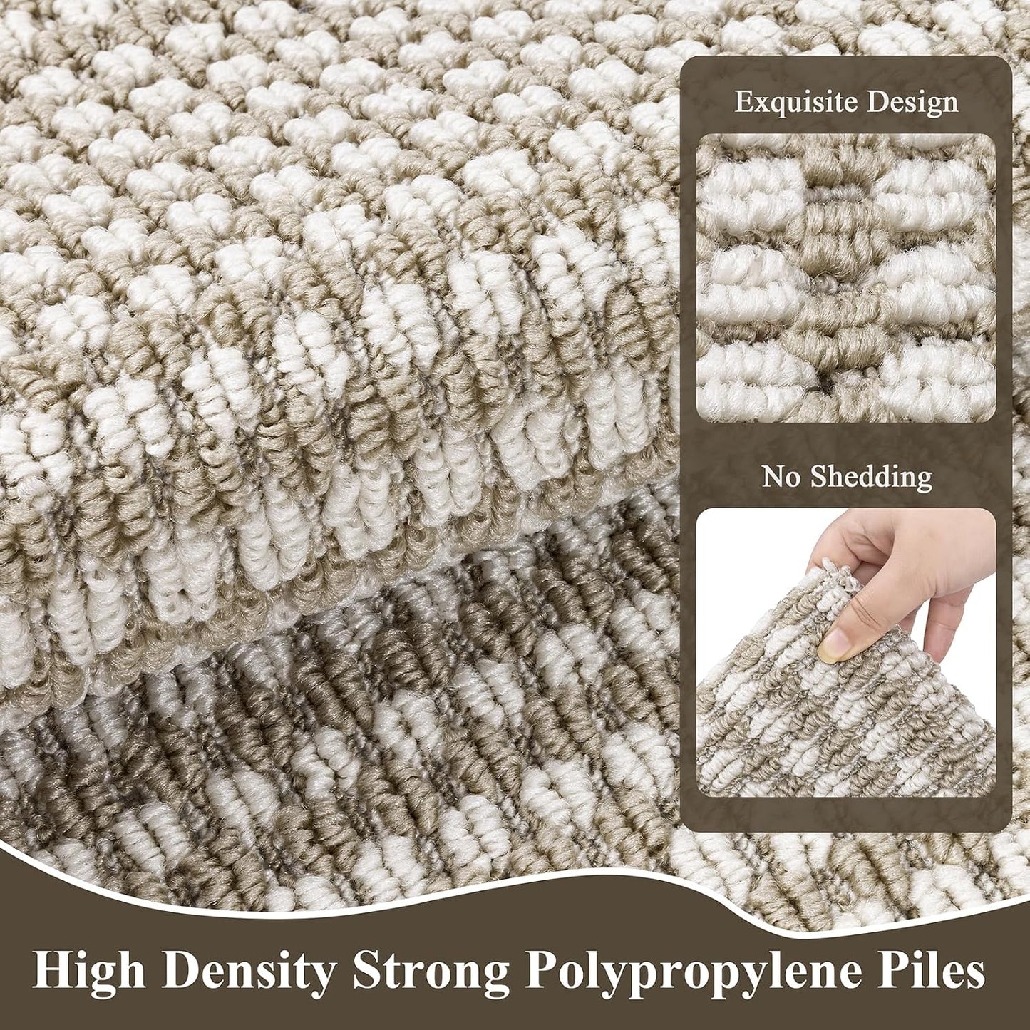 Hallway Runner Rug Heavy-Duty Durable Entryway Floor Mat with Non Slip Rubber Backing