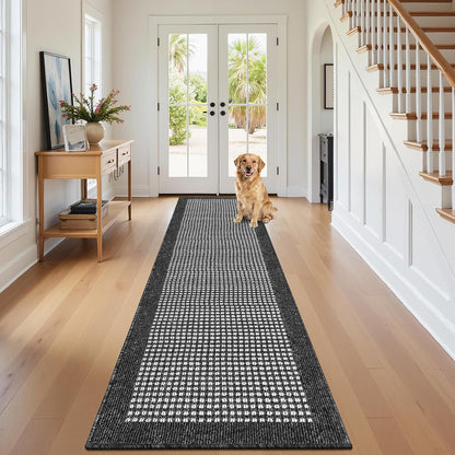 Hallway Runner Rug Heavy-Duty Durable Entryway Floor Mat with Non Slip Rubber Backing