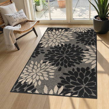 HEBE Indoor Door Mat, Non Slip Washable Mats for Front Door Entrance, Low Profile Dirt Trapper Doormat Entry Carpet for Entryway, Kitchen, Bathroom