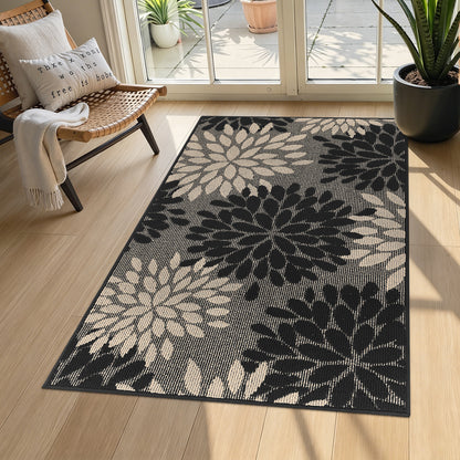 HEBE Indoor Door Mat, Non Slip Washable Mats for Front Door Entrance, Low Profile Dirt Trapper Doormat Entry Carpet for Entryway, Kitchen, Bathroom