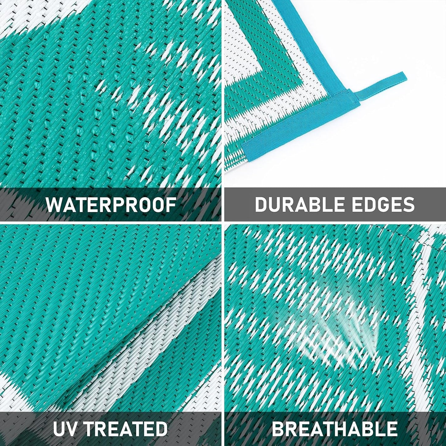 Outdoor Rug 5'x7' Plastic Straw Rugs for Patios RV Camping Mat Reversible Mats Large Floor Mat for RV Outside, Backyard, Deck, Picnic, Beach, Trailer, Camping