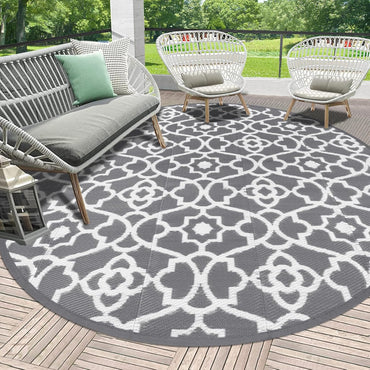 Outdoor Rug 6ft for Patios Waterproof Clearance Reversible Patio Mat Plastic Straw Rug RV Camping Mat Outside Area Rug Carpet for Camping
