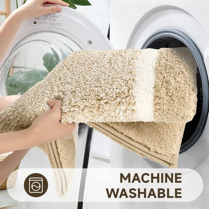 AR000051_beige_bathroom_rug_set_machine_washable_easy_clean_plush_runner_floor_mat_set_HEBE RUGS