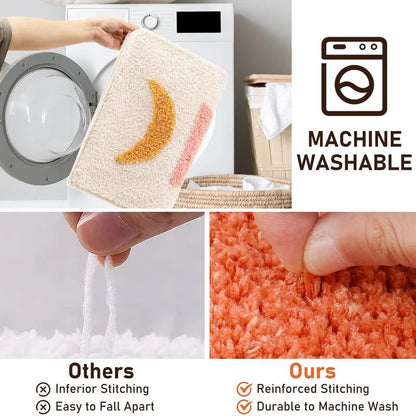 AR001166beigebohobathroomrugsetmachinewashablereinforcedstitchingdurablematsetHEBE RUGS
