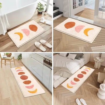 AR001166beigebohobathrugsetversatilesunmoonrunnerforUShomebathroomkitchenbedroomheberug