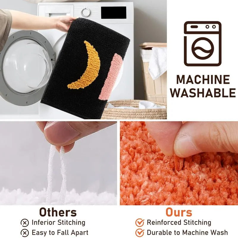 AR001167_black_boho_bathroom_rug_set_machine_washable_reinforced_stitching_durable_mat_set_HEBE RUGS