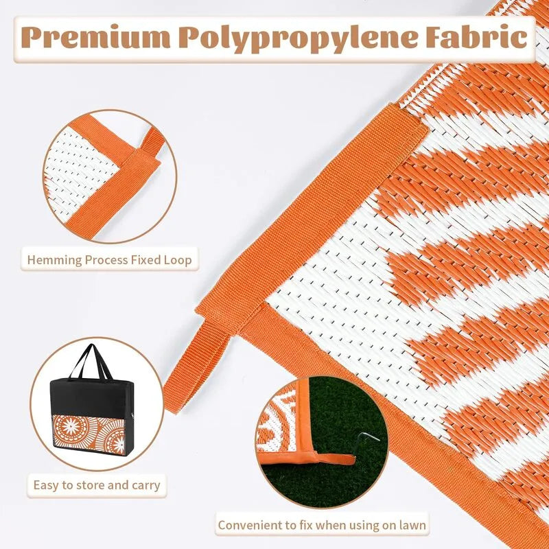 AR001982_orange_5x8_plastic_straw_rug_premium_polypropylene_material_with_carrying_bag_heberug