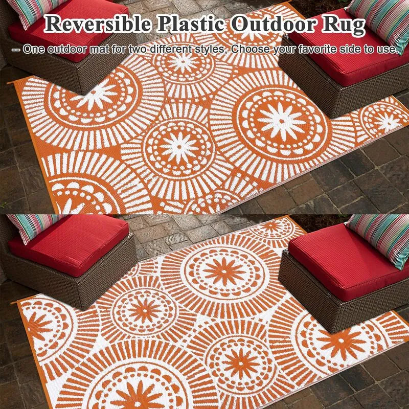 AR001982_orange_5x8_reversible_patio_rug_plastic_straw_mat_dual_side_geometric_carpet_heberug
