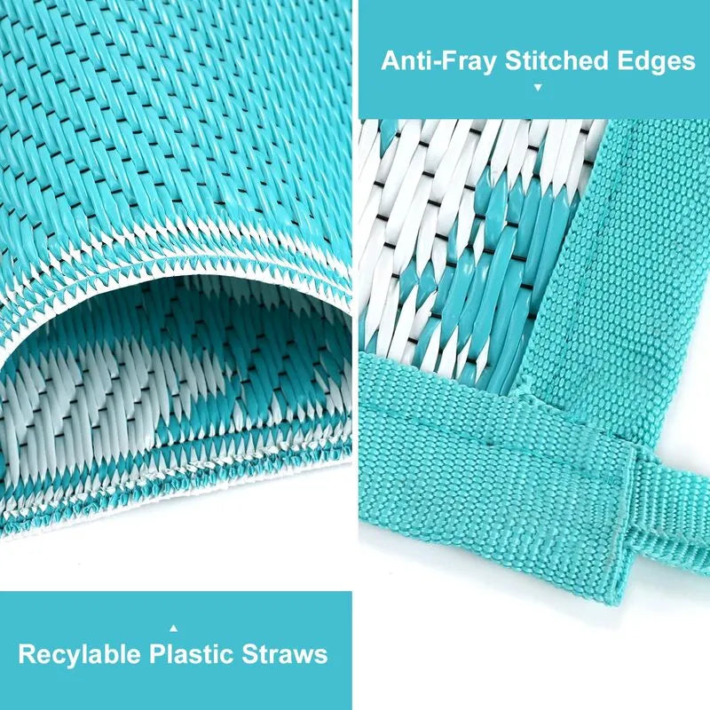 AR002233_blue_9x12_plastic_straw_rug_woven_recyclable_material_anti_fray_edge_detail_heberug