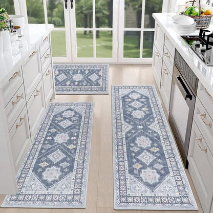 AR002457_blue_bohemian_3_piece_kitchen_runner_rug_set_washable_floor_mat_for_American_house_HEBE RUGS