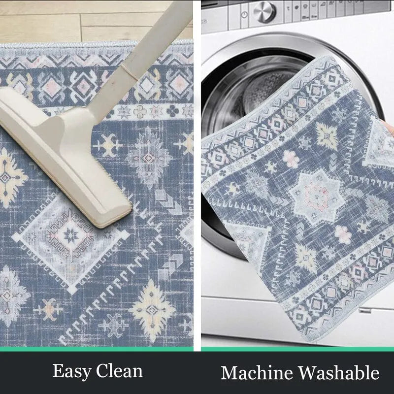 AR002457_blue_machine_washable_easy_clean_vacuum_friendly_boho_kitchen_runner_rug_set_US_home_HEBE RUGS