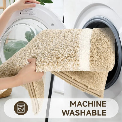 AR002536_beige_bathroom_rug_set_machine_washable_easy_clean_plush_runner_floor_mat_2_piece_set_HEBE RUGS