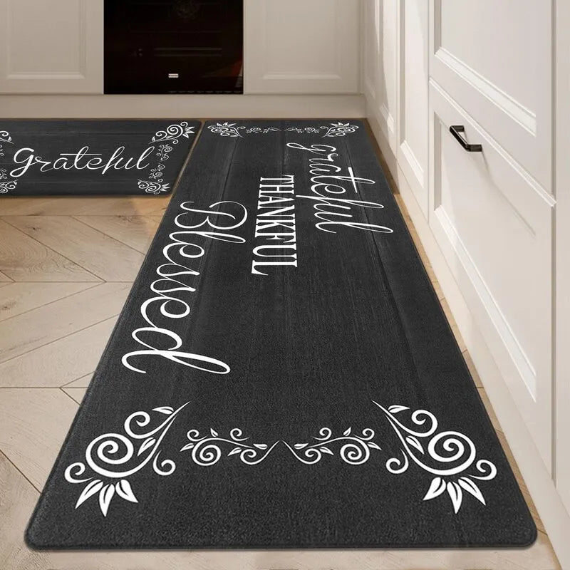 Cushioned Anti-Fatigue Kitchen Mat 2-Piece Set Non-Slip