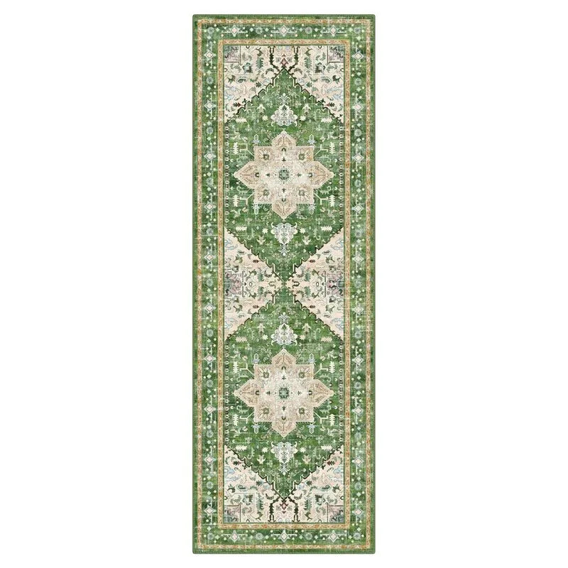 AR003230_green_2x6_printed_runner_rug_vintage_oriental_medallion_pattern_for_hallway_aisle_heberug