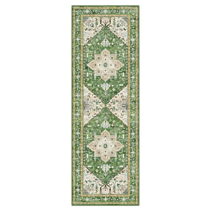 AR003230_green_2x6_printed_runner_rug_vintage_oriental_medallion_pattern_for_hallway_aisle_heberug