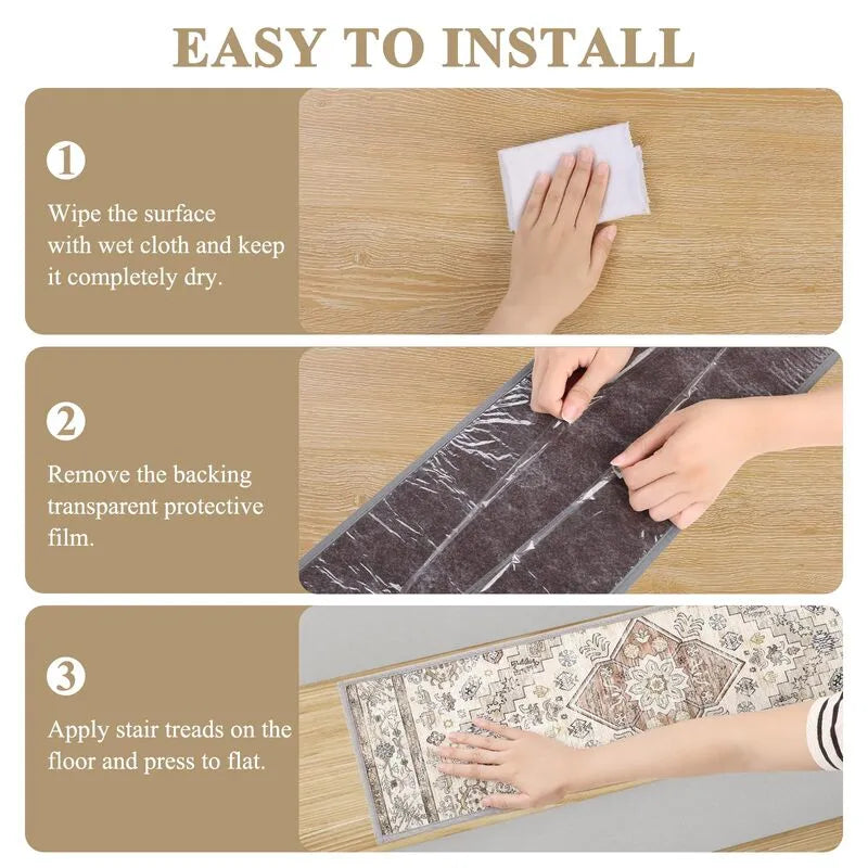 AR003515beigestairtreadseasyinstallationguidepeelandsticknonslipstairmatHEBE RUGS