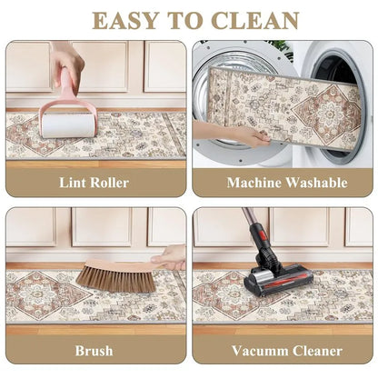AR003515beigestairtreadsmachinewashableeasycleanvacuumfriendlystairrunnerHEBE RUGS