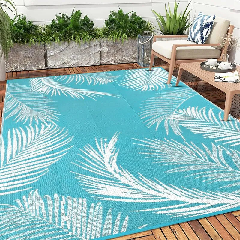 AR004039blue10x14plasticstrawoutdoorrugtropicalleafdeckmatUShomeheberug