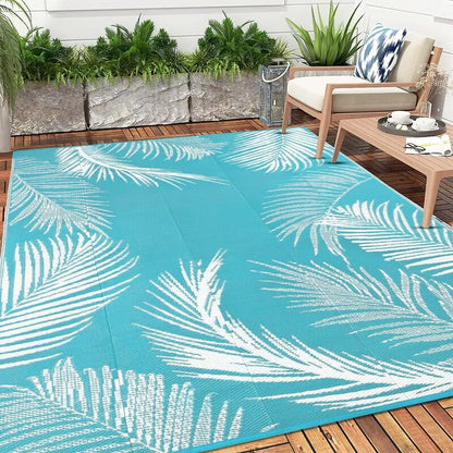 AR004039blue10x14plasticstrawoutdoorrugtropicalleafdeckmatUShomeheberug