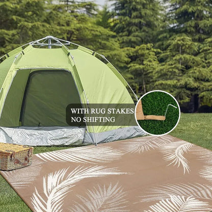 AR004042_brown_8x10_camping_rug_with_stakes_portable_plastic_straw_mat_for_tent_lawn_heberug