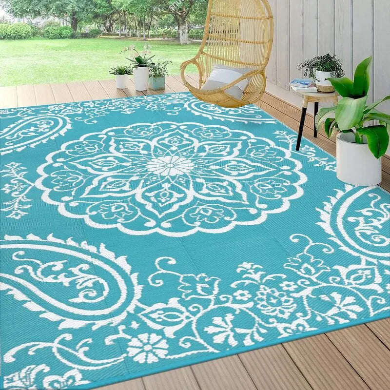 AR004052blue10x14outdoorrugbohopaisleyplasticstrawpatiocarpetUShomeheberug