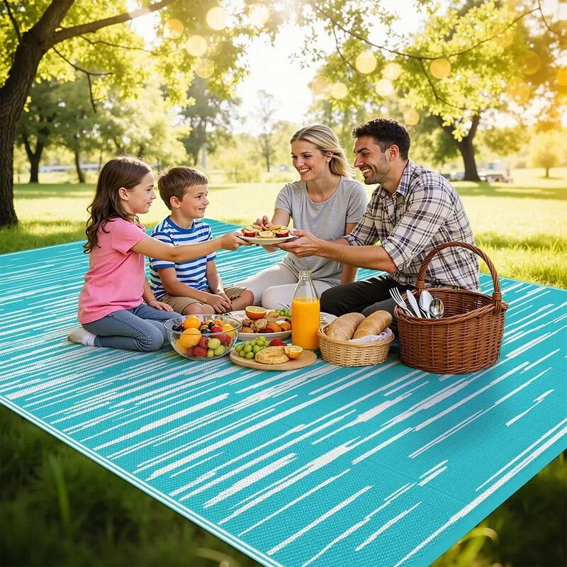 AR004121blue8x10outdoorpicnicrugplasticstrawmatforlawnbackyardparkheberug