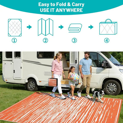 AR004124_orange_8x10_RV_camping_rug_foldable_portable_plastic_straw_mat_for_travel_heberug