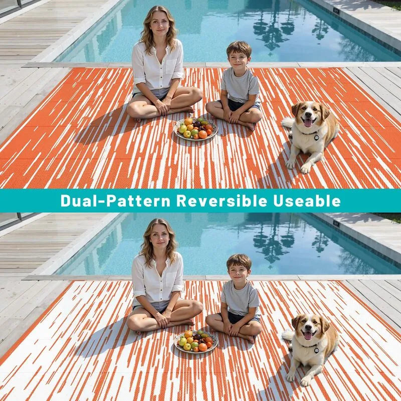 AR004124_orange_8x10_reversible_patio_rug_plastic_straw_mat_poolside_family_picnic_heberug