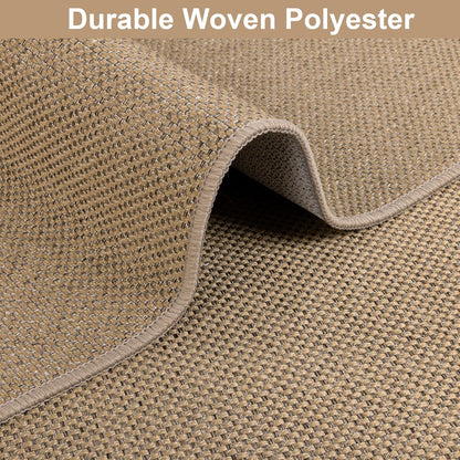 Extra Long Hallway Runner Rug with Rubber Backing Faux Jute Washable Runners