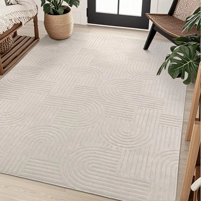 AR005334beige6x9arearugmodernminimalistgeometricdesignforindoorhomedecorUShouseheberug