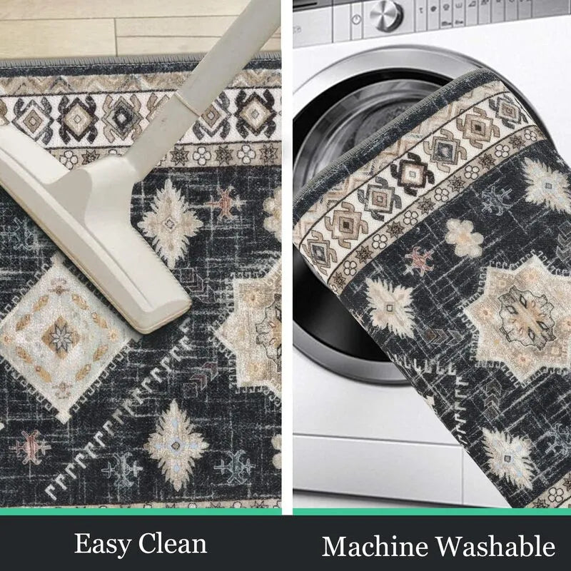 AR005448_black_machine_washable_easy_clean_vacuum_friendly_boho_kitchen_runner_rug_set_US_home_HEBE RUGS