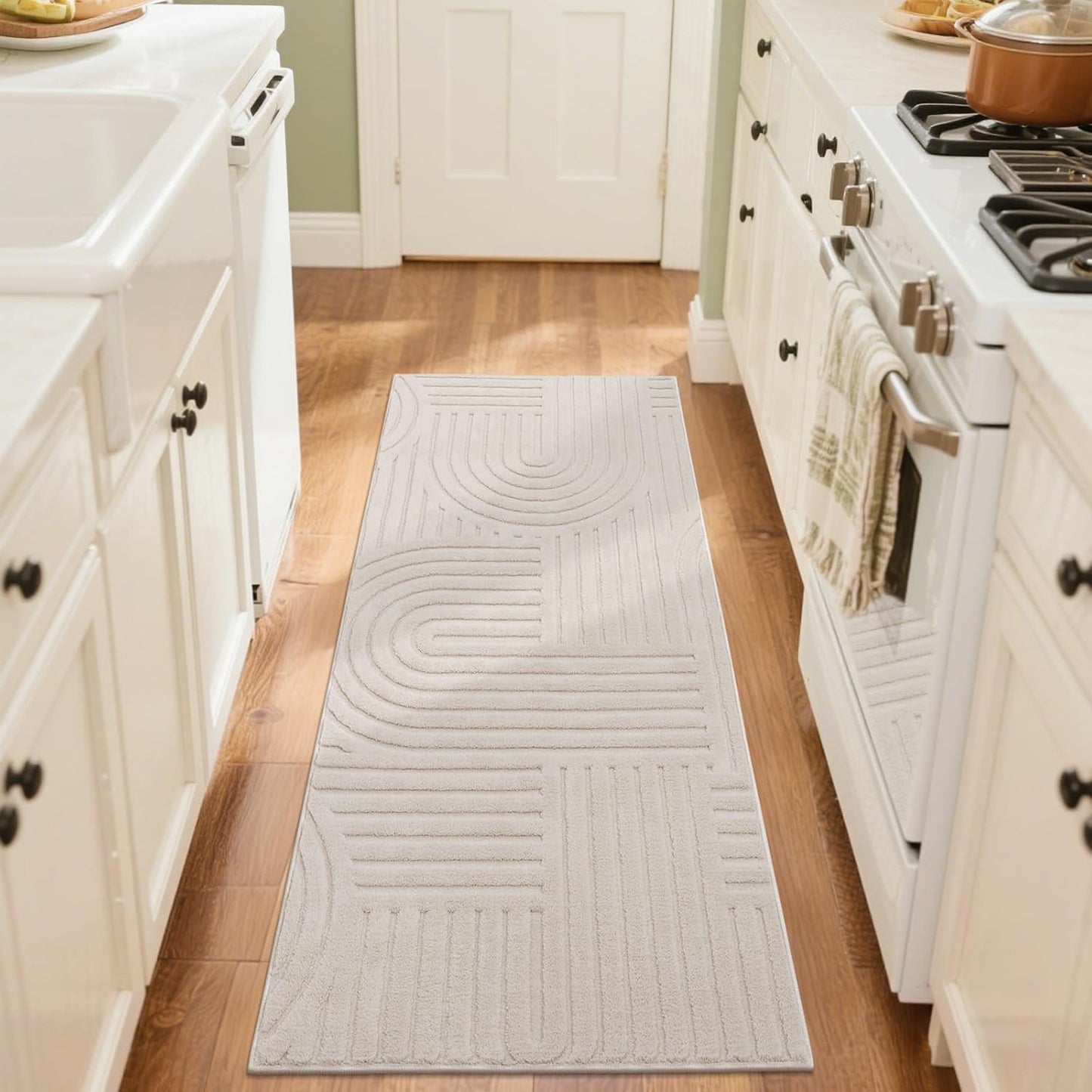 Cozy Fluffy Area Rug Non Slip Washable Scandinavian Minimalist Modern Rug