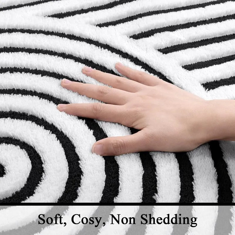 AR006581_white_black_soft_cozy_touch_surface_non_shedding_6x9_area_rug_close_up_for_US_home_heberug