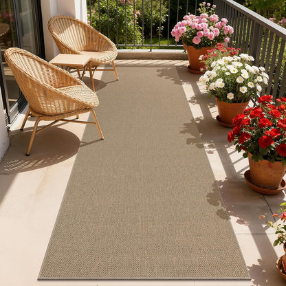 Extra Long Hallway Runner Rug with Rubber Backing Faux Jute Washable Runners