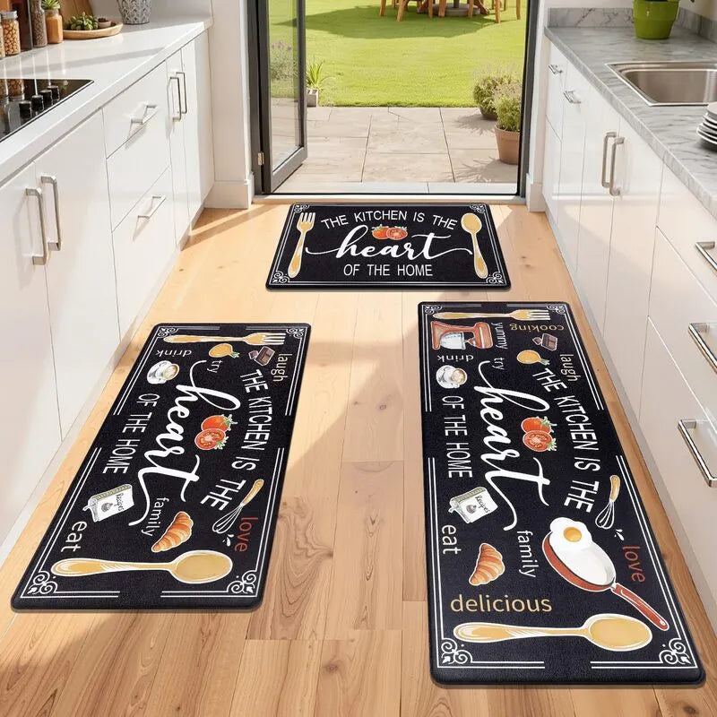 AR007062blacknonslipkitchenrugsandmats3piecesetheavydutyrubberbackingfloorrunnerheberug