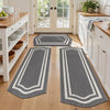 Border Machine Washable Absorbent Kitchen Runner Rug 3-Piece Set