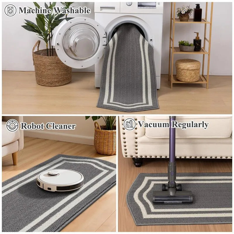AR007100_grey_machine_washable_easy_clean_vacuum_robot_friendly_kitchen_runner_rug_for_US_home_HEBE RUGS