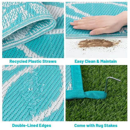 AR007285_blue_9x12_plastic_straw_rug_recycled_material_waterproof_with_rug_stakes_heberug