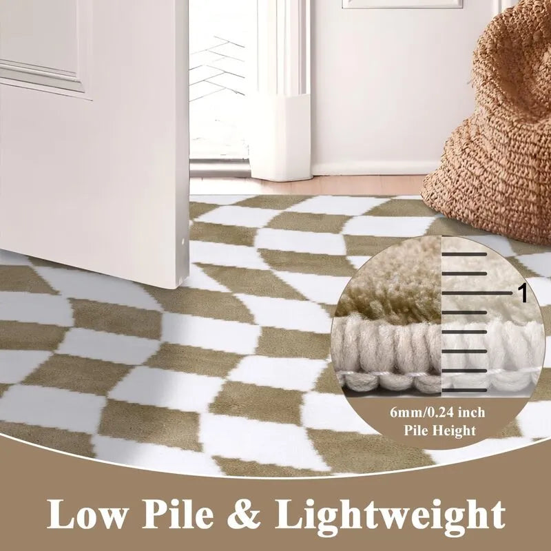 AR007467_brown_white_5x7_low_pile_lightweight_checkerboard_area_rug_clearance_door_friendly_US_home_heberug