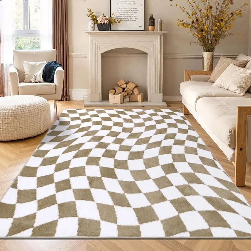 AR007467_brown_white_checkerboard_5x7_area_rug_wavy_grid_modern_living_room_decor_US_home_heberug