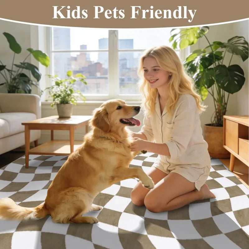 AR007467_brown_white_kid_and_pet_friendly_5x7_checkerboard_area_rug_cozy_living_room_decor_US_house_heberug