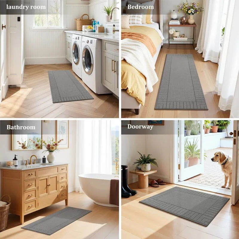 AR007724greyversatilerunnerrugsetforlaundryroombedroombathroomentrywayinUShouseHEBE RUGS