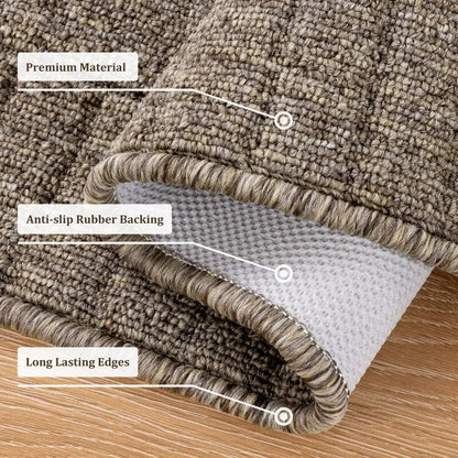 AR007725_brown_non_slip_rubber_backing_durable_woven_fabric_absorbent_kitchen_runner_rug_HEBE RUGS